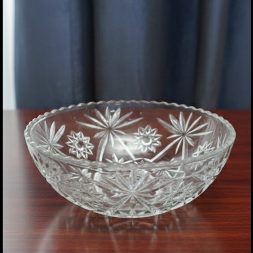 Vintage Anchor Hocking Crystal Bowl